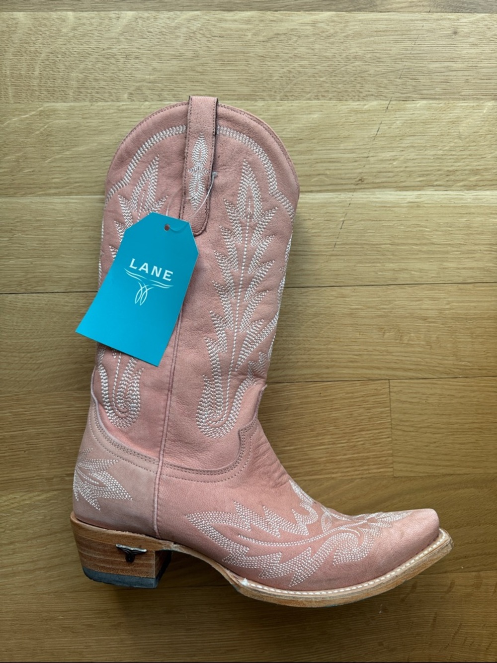 Lane Smokeshow Western Cowboy Boot- Blush Pink - Picture 5 of 5